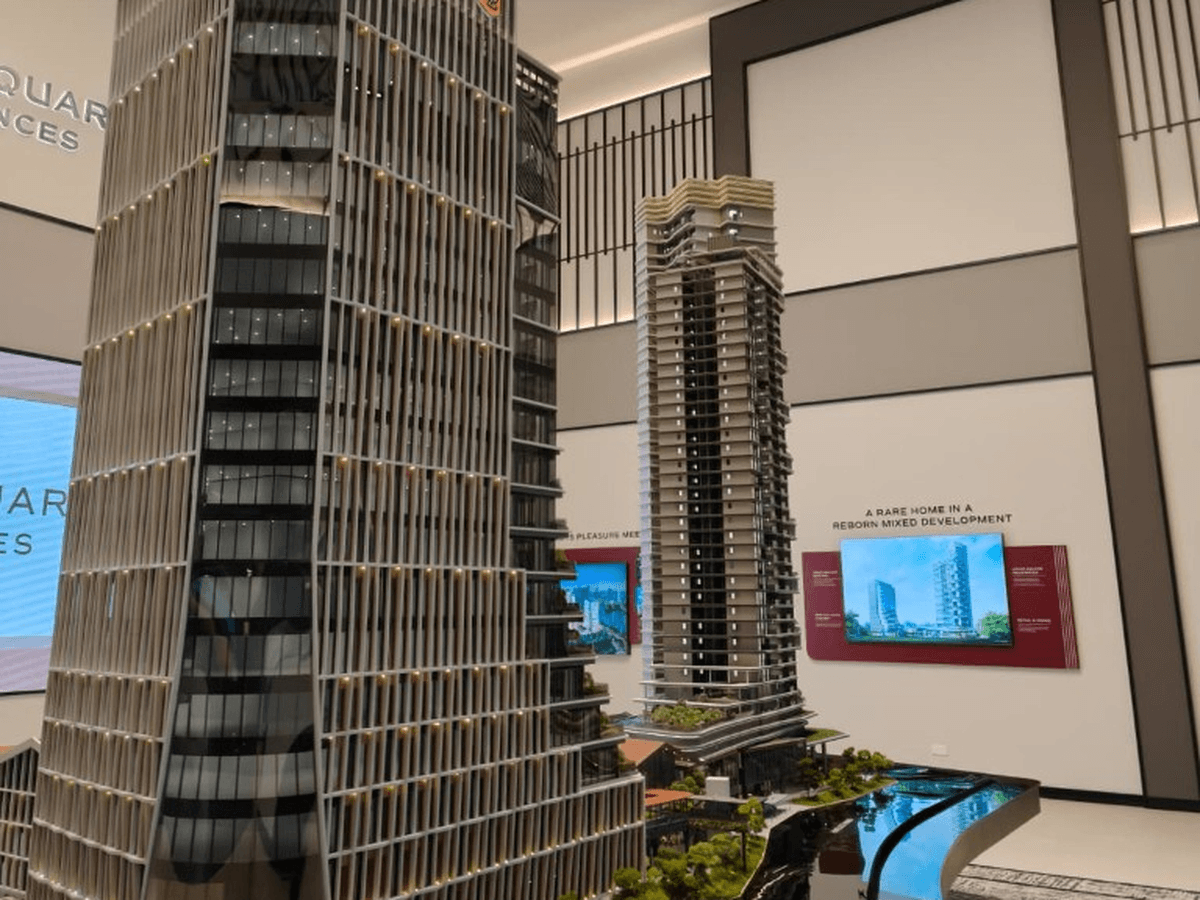 Singapore mixed-development showroom model