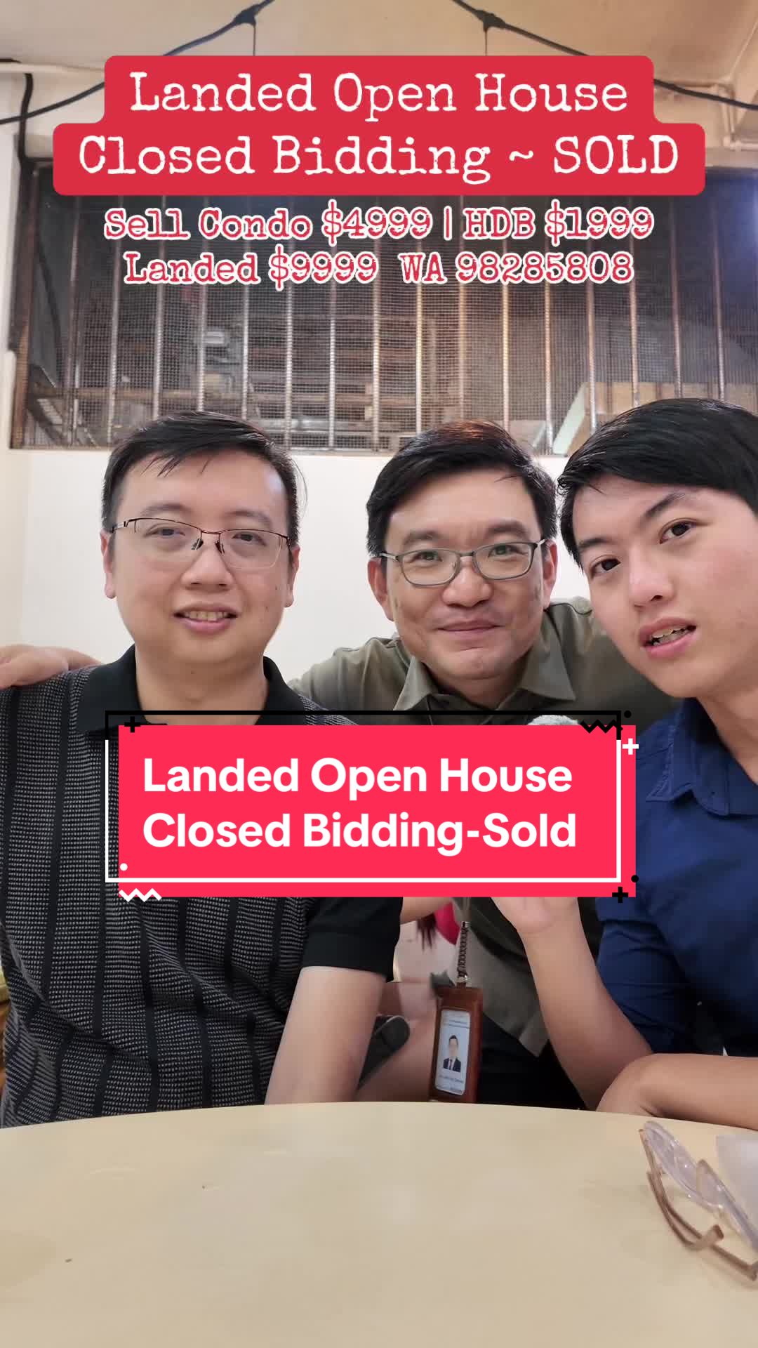 SOLD-Landed Open House, Closed Bidding"